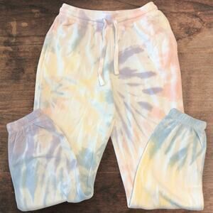 Alternative Apparel ECO Fleece Sweatpants Pastel Tie Dye Women's Jogger's XS